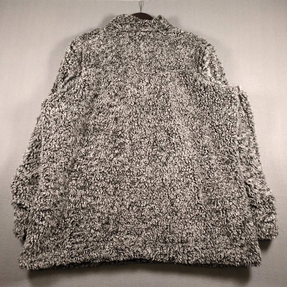 Weatherproof Vintage Women's XXL Frosty Tipped Sherpa 1/4 Zip Pullover Lined - Picture 6 of 7